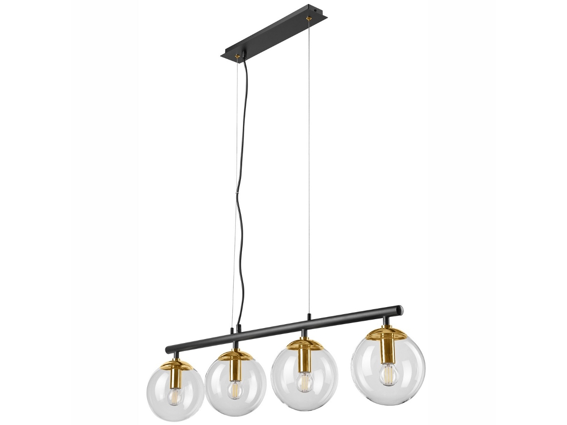 Candeeiro Suspenso Eloise, Metal, Latão, 96x20x150 Cm, Seven Design