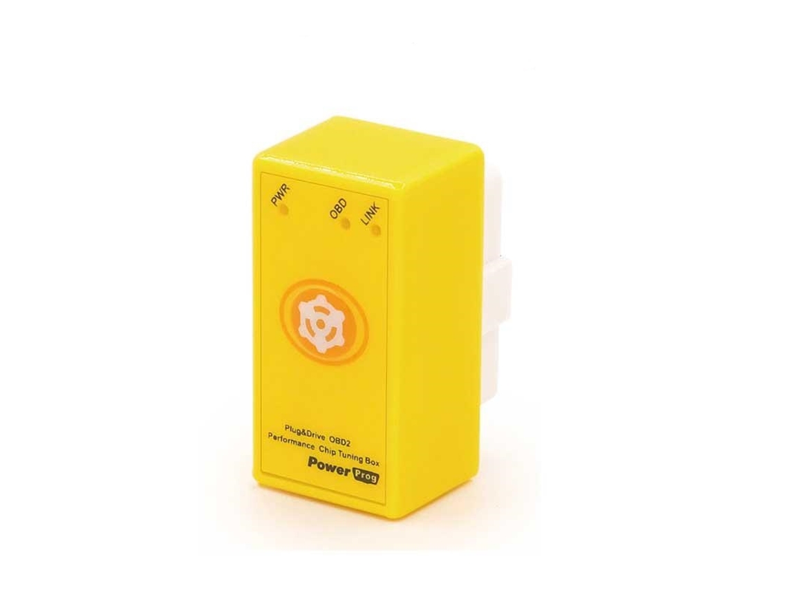 Caixa De Tuning Zruxe Obd2 (35% Mais Potência, 25% Mais Binário, Gasolina, Amarelo)