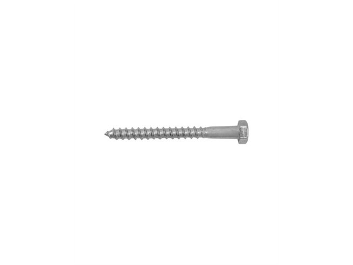 Parafuso De Cabeça Sextavada Din-571 8x70mm Com Revestimento De Zinco - Pacote Com 200 Unidades