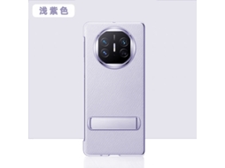 Capa Inferior Única Com Suporte E Textura Ondulada (roxo Claro) Para Huawei Mate X5/x3/edição De Colecionador