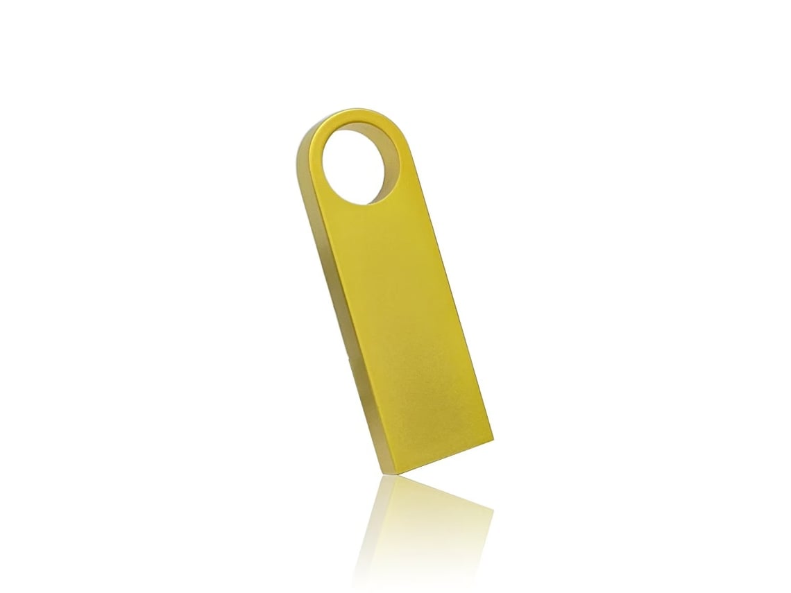Pen Usb De 64 Gb, Elegante, Em Metal, Usb 2.0, Para Pcs E Portáteis. Dourado Hexinyigjly