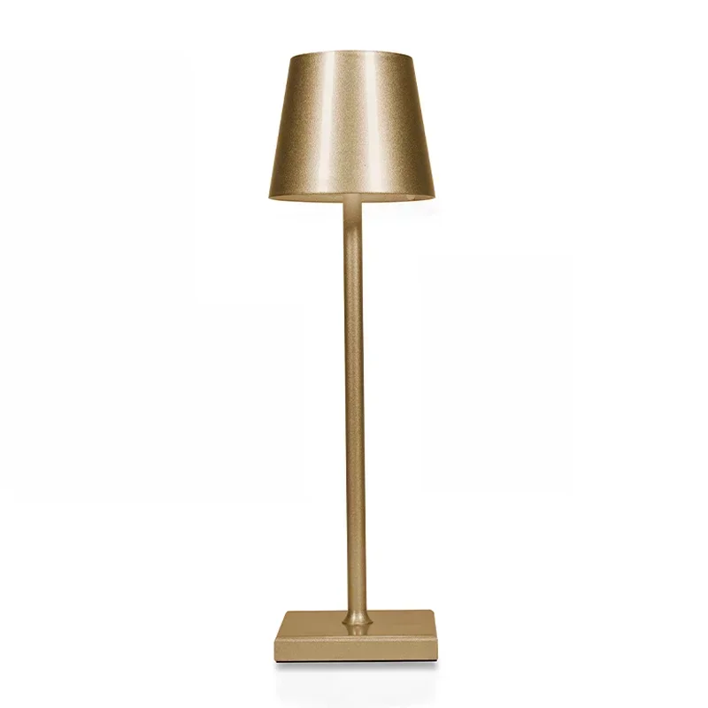 Luminária de Mesa Led , Luminária de Mesa Portátil MDUG (dourada)