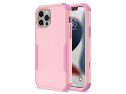 2026 capa Linjou para Iphone 13 Pro Max com Proteção Anti queda, Bumper de Borracha e Cor Rosa