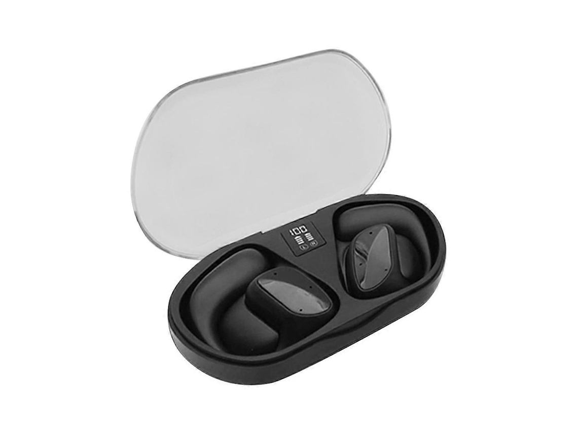 Fones De Ouvido De Condução Aérea Com Bluetooth 5.3, Fones De Ouvido Sem Fio Com Carregamento Sem Fio, Pretos Ly Ebike