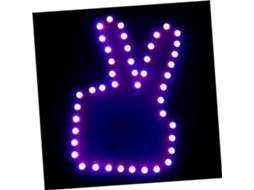 Luz De Gesto Manual Led Gatuida Para Carro, Sinal Interativo Usb, Acessório Em Pvc Para Prevenção De Colisões Traseiras