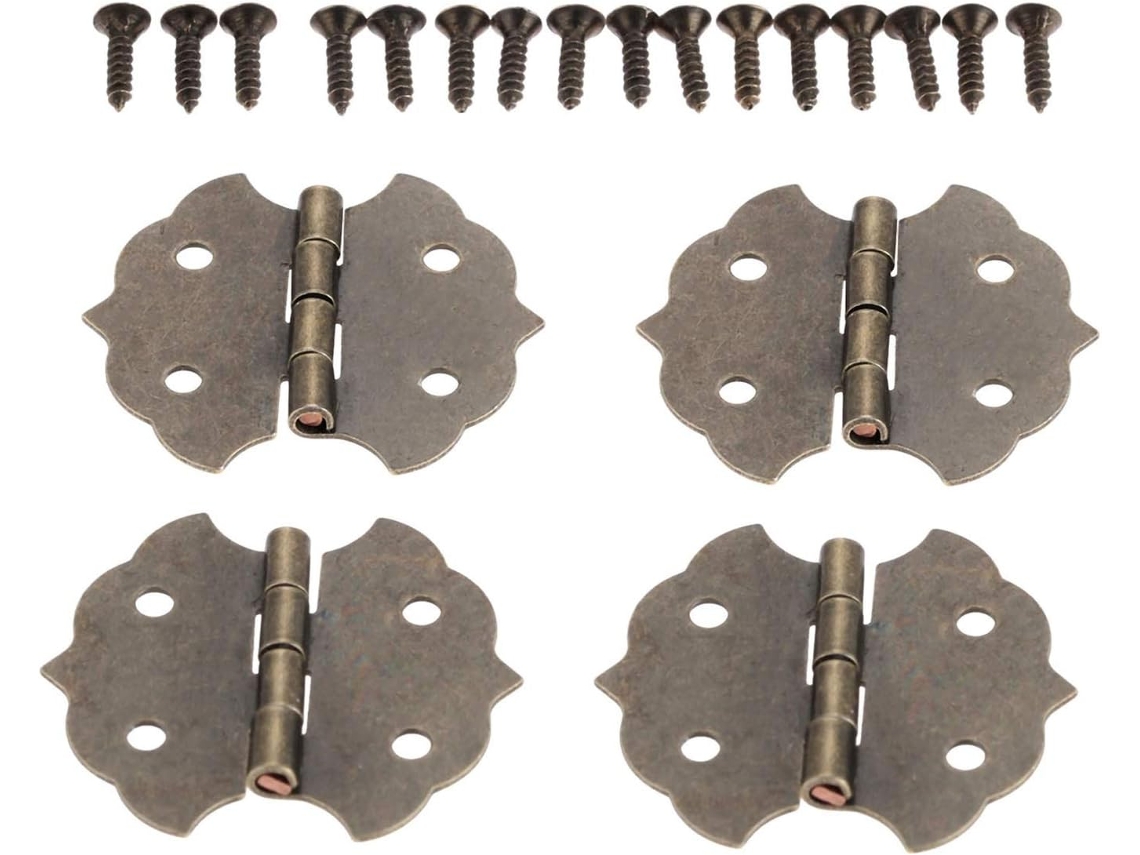 Dobradiças De Metal Dobráveis, Liga Zinco Para Armários, Acabamento