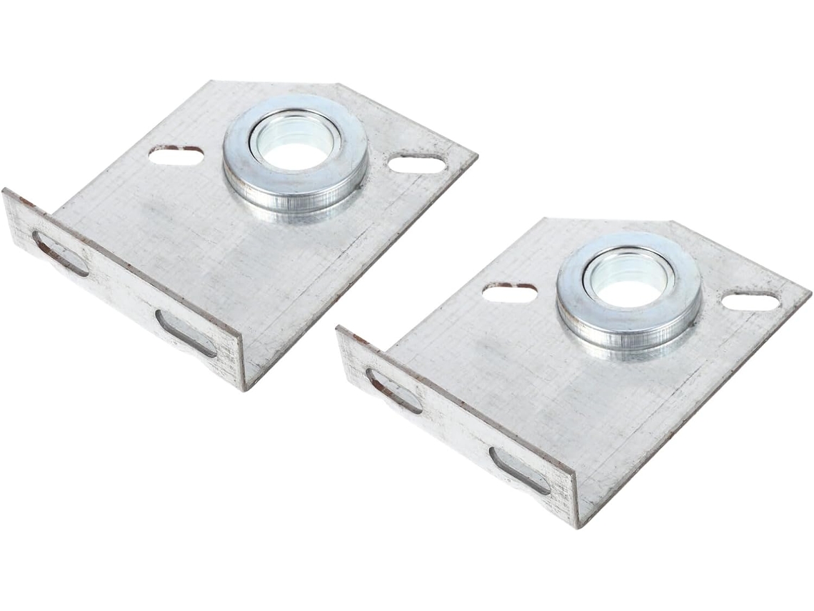Kit Com 2 Suportes De Fixação Para Garagem Em Metal Prateado, Para Porta De 1 Polegada, Diâmetro