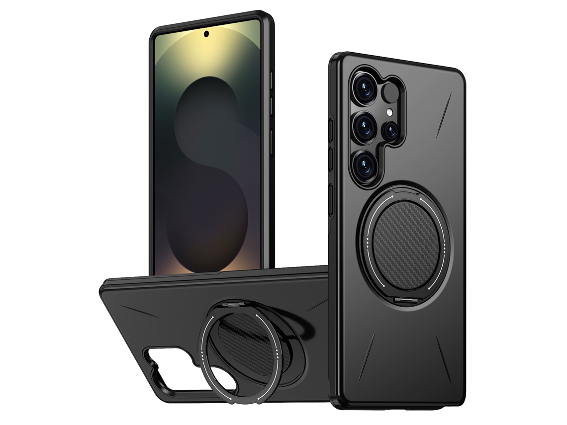 Suporte Giratório Compatível Com Capas Magnéticas De Celulares Samsung.preto - A36
