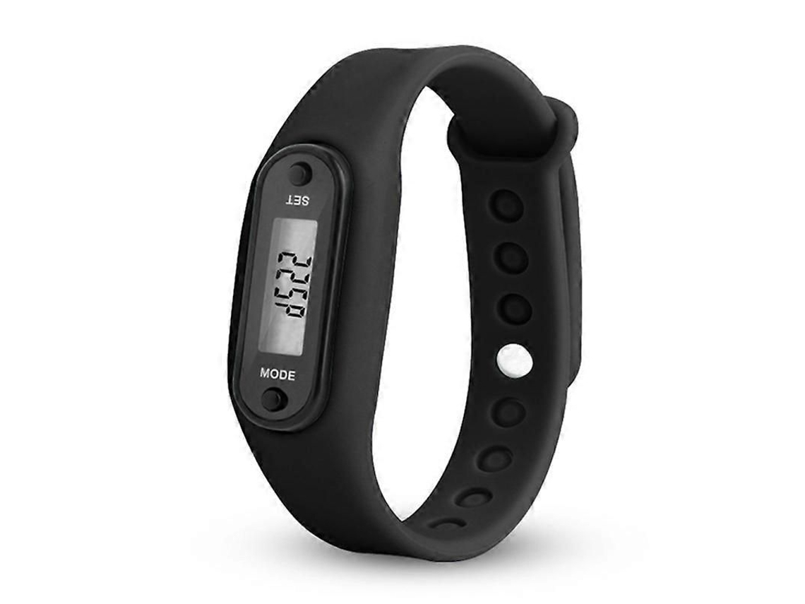 Relógio de Pedômetro Moda Lcd Eletrônico Estudante Silicone Caminhada Esportiva Infantil GOKOCO