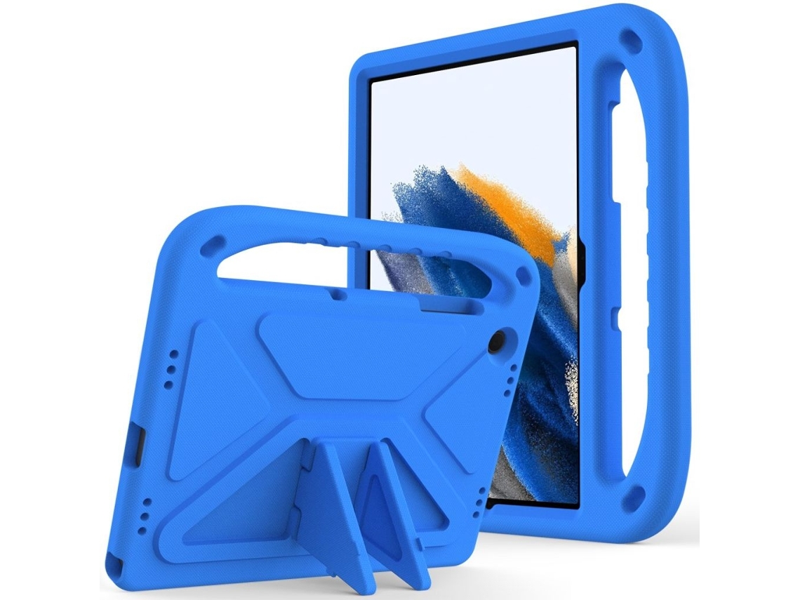 Capa Para Samsung Galaxy Tab A9 Plus Com Alça - Azul