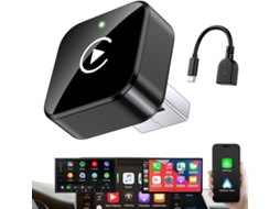 Adaptador Carplay Sem Fio Com Design Mini Atualizado (2026) E Plugue Usb/usb-c.