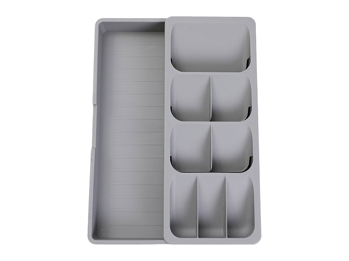 Organizador De Gaveta Expansível Para Talheres - Bandeja De Cozinha Para Facas, Garfos E Colheres Poupa-espaço