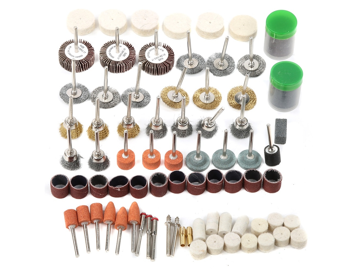 Lurelia Kit De Acessórios Rotativos, 145 Peças, Para Polimento, Lixamento, Corte, Perfuração