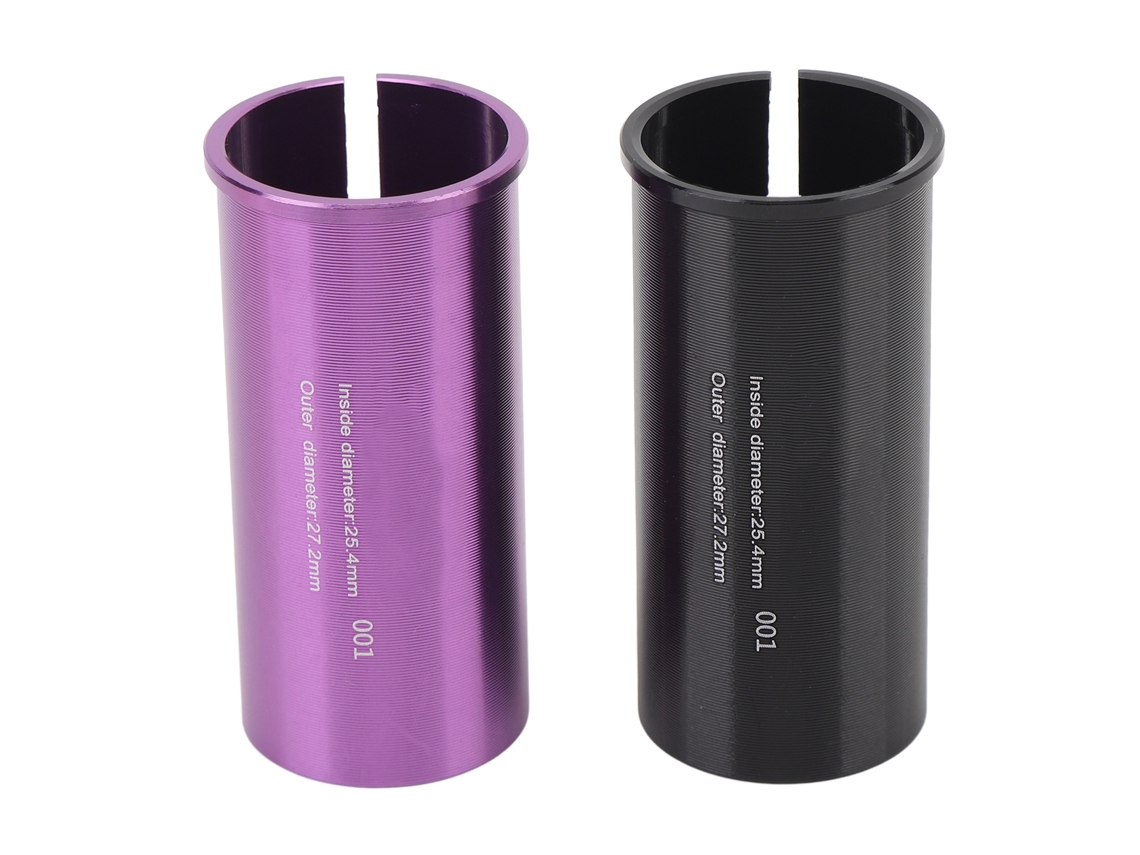 Adaptador de Tija de Assento Shim de Alumínio CNC 25.4/27.2mm