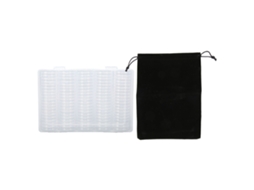 100 Cápsulas para Moedas de 3,5 Cm de Plástico Transparente Resistente À Oxidação com Caixa para Coleção Familiar e Viagens