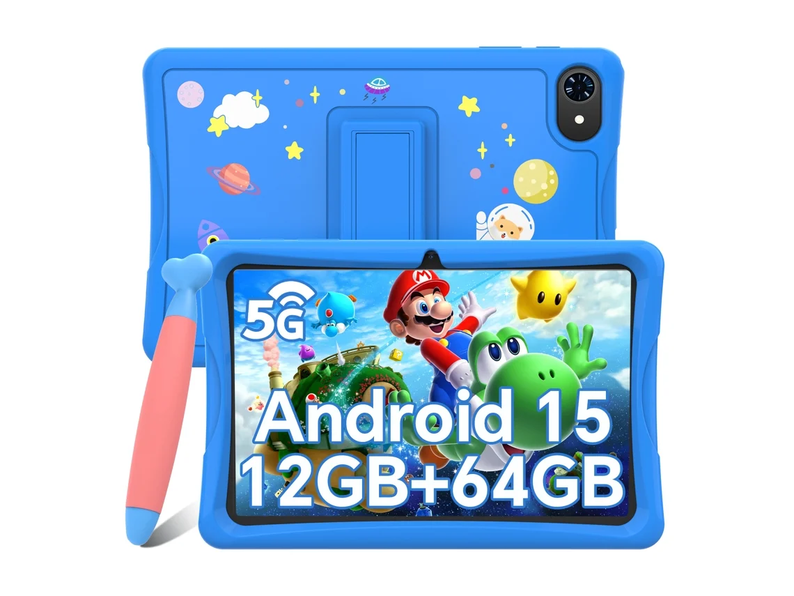 Tablet Infantil TABWEE K10 (10.1'' - 12 GB RAM - 64 GB - Azul)