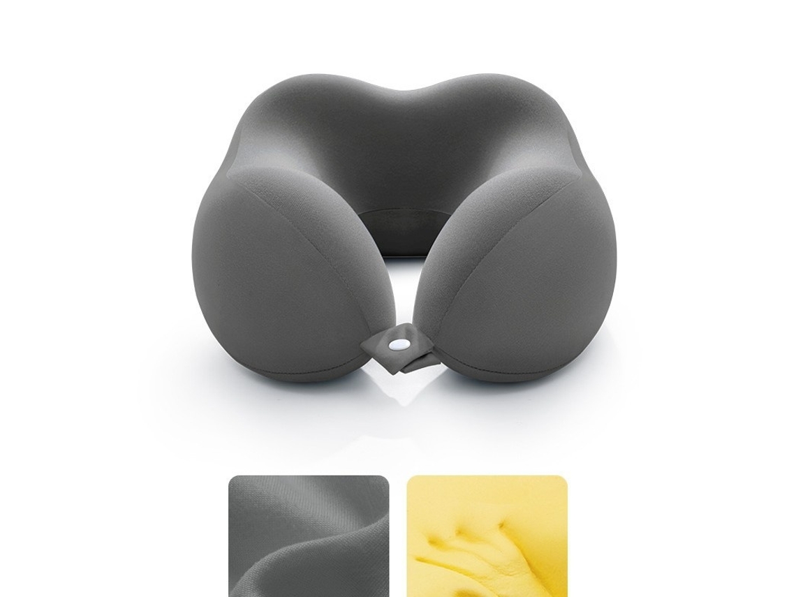 Elysve Almofada Pescoço Em Espuma Viscoelástica, Cor Cinzento