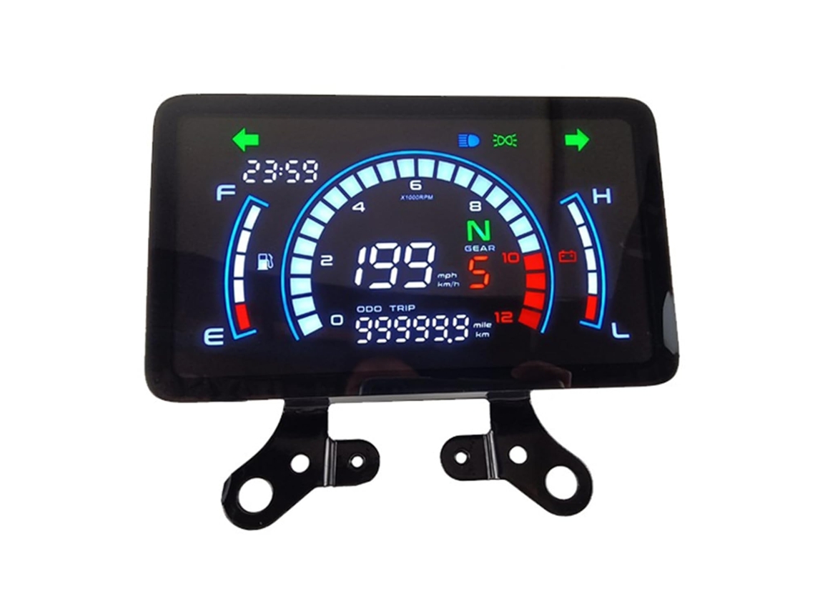 Painel De Instrumentos Digital Com Velocímetro E Odômetro, Adequado Para Motocicletas De 150cc E 12v, À Prova D Água