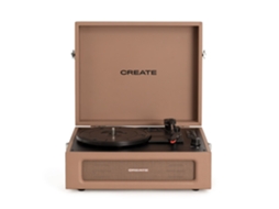 Create - Record Player Retro - Tocadiscos Retro Com Bluetooth, Usb, Sd, Microsd E Gravador / Reprodutor De Mp3
