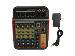 Aetheria console de Som Profissional 4 Canais com Bluetooth Usb Mp3 Equalizador Dps Controle Digital Us Plug