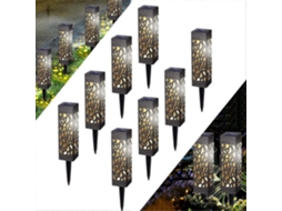 Rebe luz Solar Exterior, 8 Unidades, Ip65 Impermeável, Luzes de Jardim Led Branco Quente para Festa de Natal