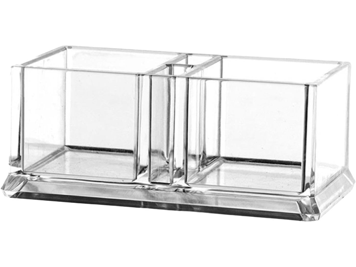 Pote Para Temperos 2 Compartimentos Acrílico Transparente Cozinha