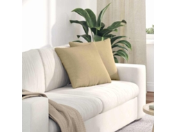 Vidaxl Travesseiros De Sofá 2 Pcs Cinza Verde 45 X 45 Cm