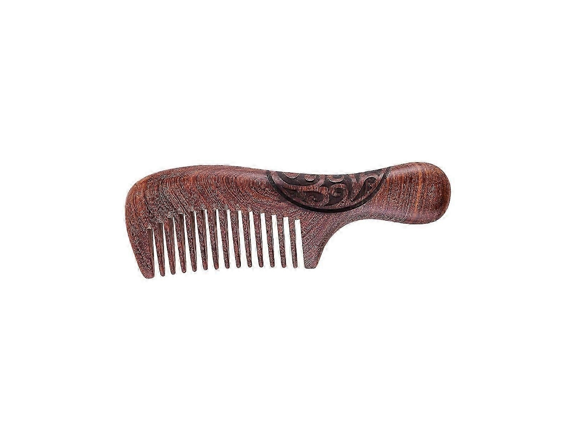Pente De Cabelo Com Cabo De Madeira De Sândalo, Requintado E Massageador, Para Mulheres E Meninas.