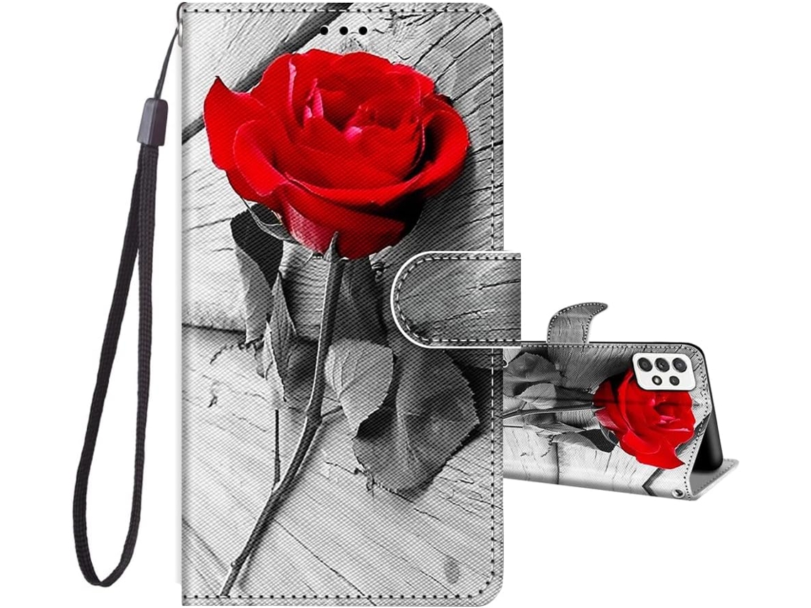 Capa Fólio Padrão para Samsung Galaxy A53 5G HONGWE. Pele Sintética Anti-Choque Multicor