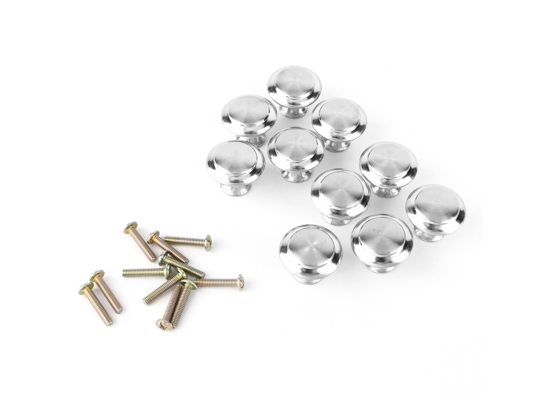 Laxiscreed Conjunto De 10 Puxadores De Armário Em Aço Inoxidável Com Design De Furo Único