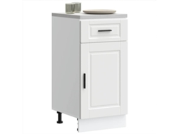 Vidaxl Armário Base De Cozinha Porto Derivados De Madeira Branco