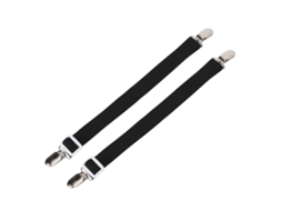 2pcs Fixador de Lençol Anti deslizante com Cinta Elástica Clip de Lençol para Colchão Preto | S/MARCA