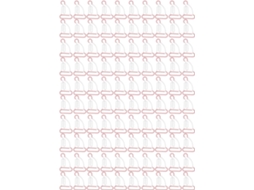 100 clipes de papel em formato humano, alta resistência ao deslizamento, à corrosão e à ponteira.