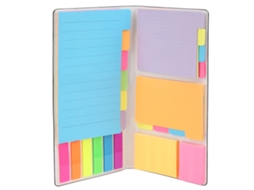 Set De Notas Adhesivas Reposicionáveis Com Textura Clara E Cores Vivas Para Registro De Trabalho E Presentes Empresariais
