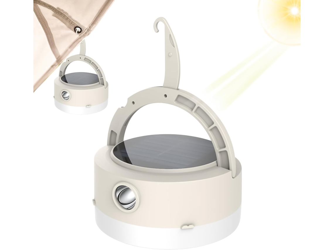 Lanterna De Camping Recarregável, Lanterna Solar Luzes De Camping À Prova Dágua | Eficiente Em Gokoco