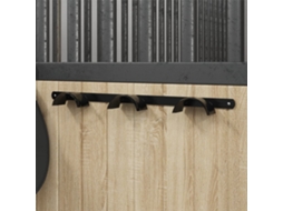 Vidaxl Suporte De Brida Para 3 Bridas Ferro Preto