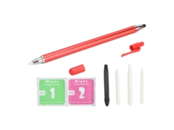 2026zentro-caneta Stylus De Borda Dupla Para Tela Tática Com Alta Sensibilidade Para Tablet E Ipad (vermelha)