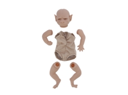 Walshlxq kit de Boneco Reborn Animal 19 Polegadas Flexível Suave Diy Sem Pintura para Colecionar