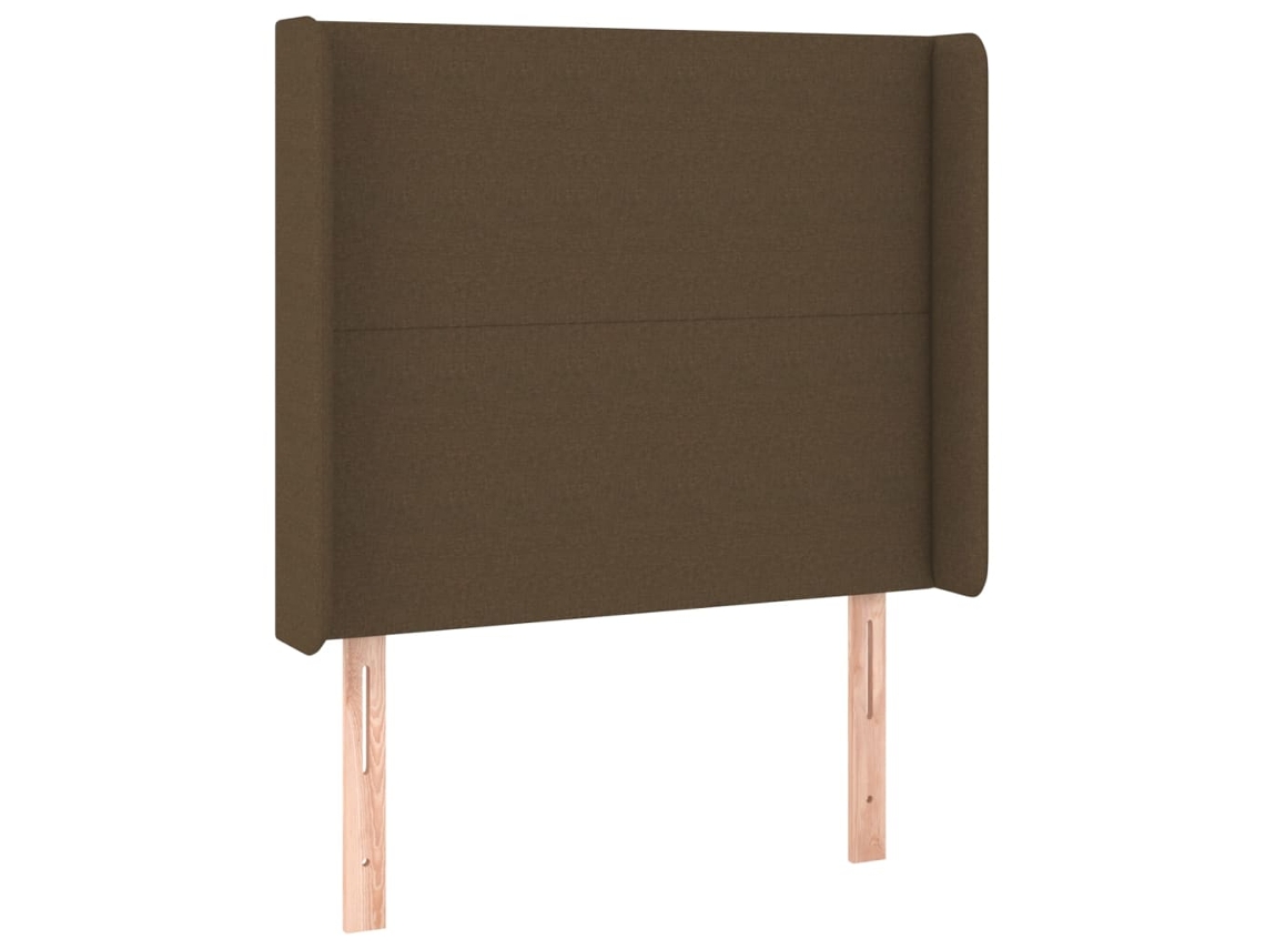 Headboard, Headboards Vidaxl Marrom Tecido (93 X 16 X 118/128 Cm)