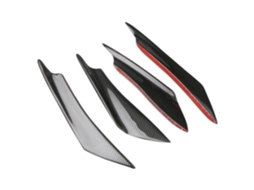 Kit De Spoiler Fibra Vidro 2 Peças Para Melhorar A Aerodinâmica E O Visual Esportivo Do Seu Veículo