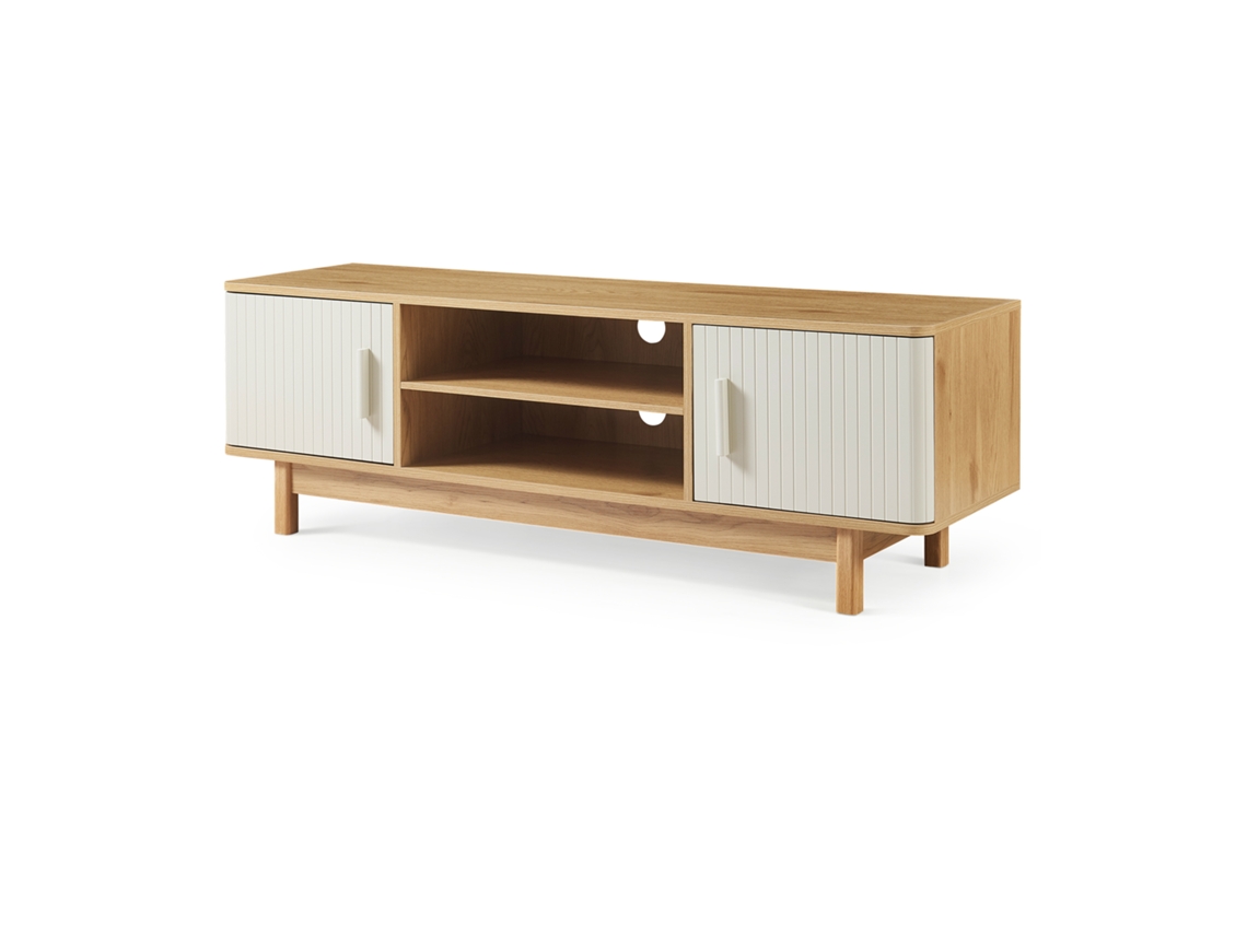 Móvel TV Ferrersp 2 Portas Mdf 140x40x45 Cm Carvalho/areia [EN.CASA]