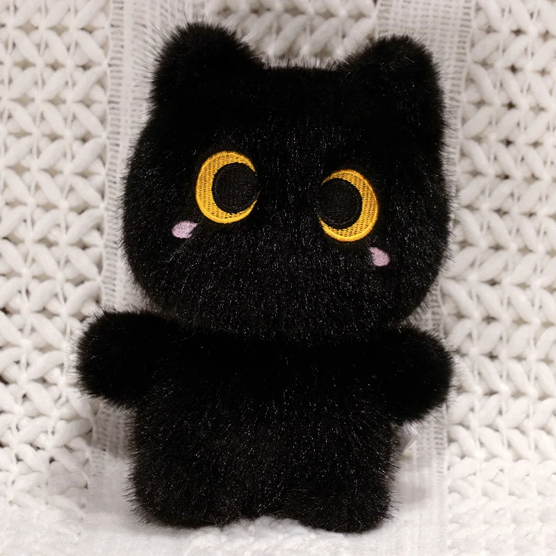 (preto 20cm) Brinquedo De Pelúcia Macio De Gato Siamês De 20cm