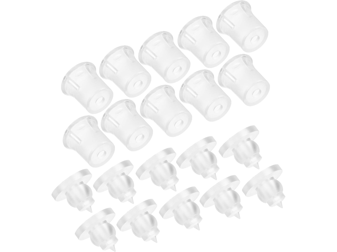 Conjunto Abaodam com 10 placas publicitárias, fácil instalação, acrílico transparente, design elegante e sofisticado.