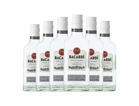 Rum BACARDÍ Garrafa Pequena (0.2 L - 6 Unidades)
