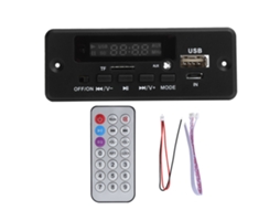 Aetheria placa de Decodificação Tf02cav 12v5v Módulo Universal Wav Mp3 Amplificador Rádio Fm Aux