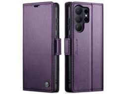 Capa De Couro Antifurto Para Celularroxo - Iphone 16