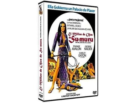 DVD El Millón De Ojos De Sumuru 1967 The Million Eyes Of Sumuru (Edição em Espanhol)