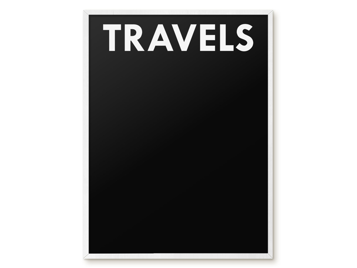 Magnetic Board Travels For The Living Room Espelharte (60x80 Cm)