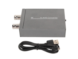 Conversor Hdmi Para Ahd 4k 1080p 1 Entrada 2 Saídas Com Loop De Sinal Para Câmera Cctv Hd