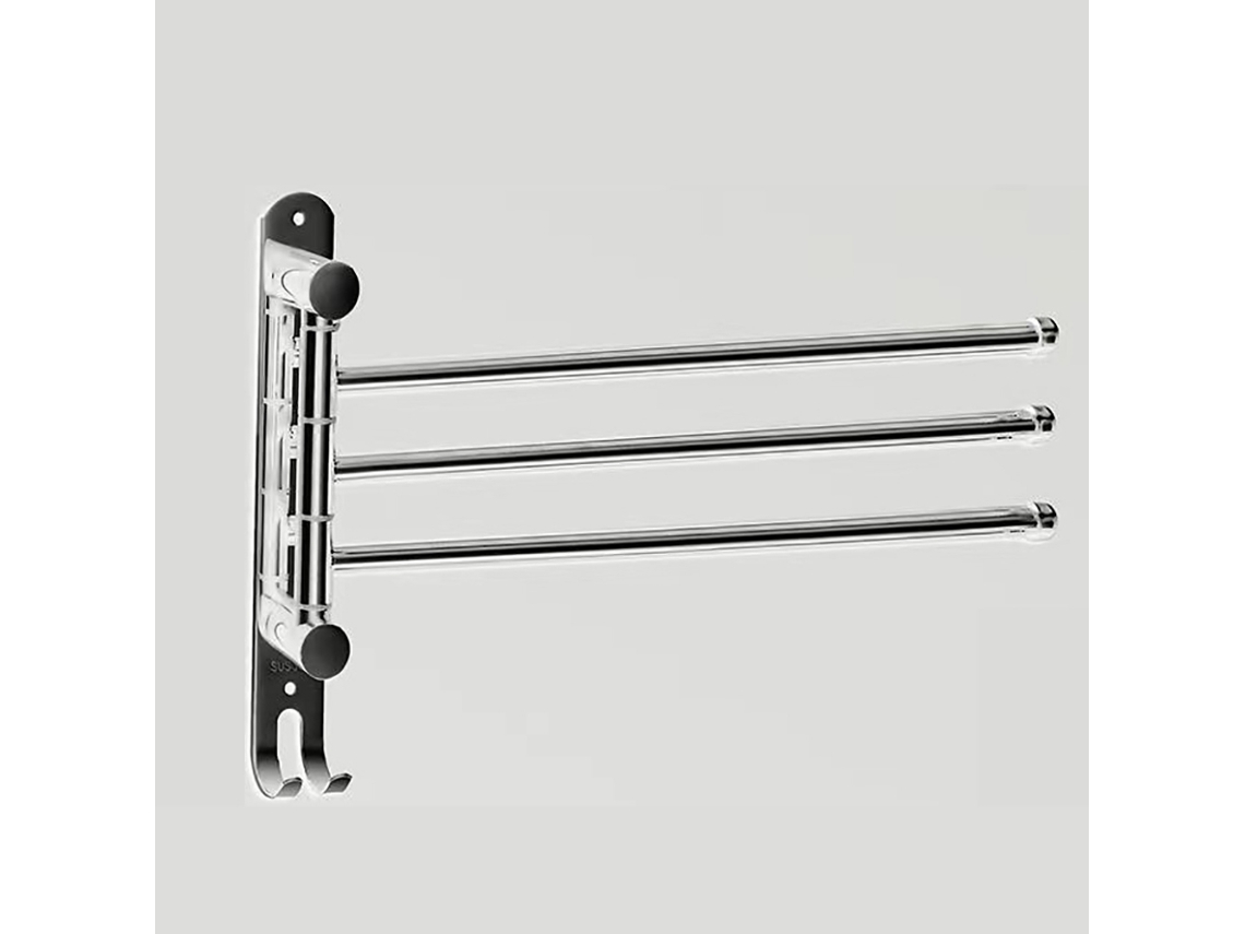 Suporte de Toalhas Giratório 35Cm Aço Inoxidável Montagem na Parede NEVEANCE